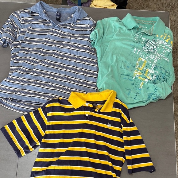 U.S. Polo Assn. Men's Polo Shirts - Blue, Teal, and Navy Yellow Stripes - Picture 1 of 1